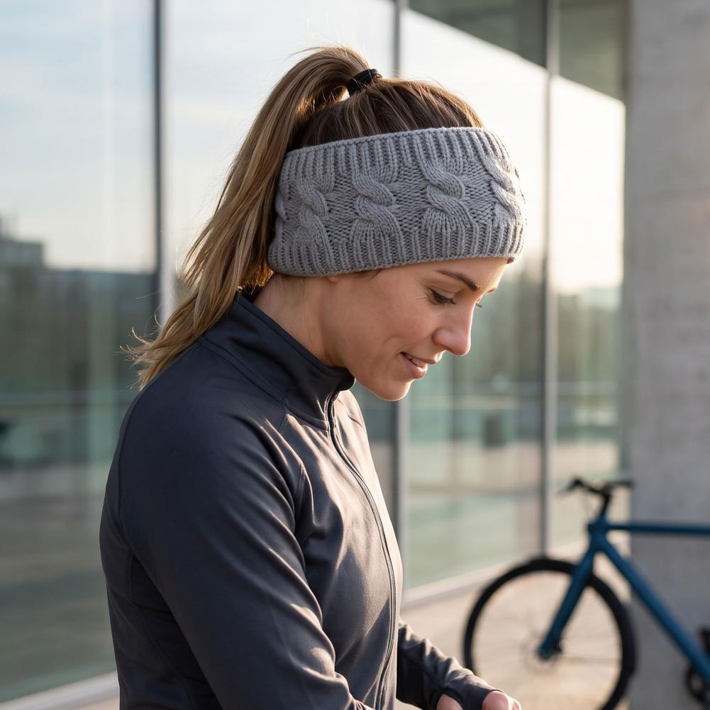 Fleece Ear Warmer Band - Kunstbont hoofdband voor de winter, gebreide