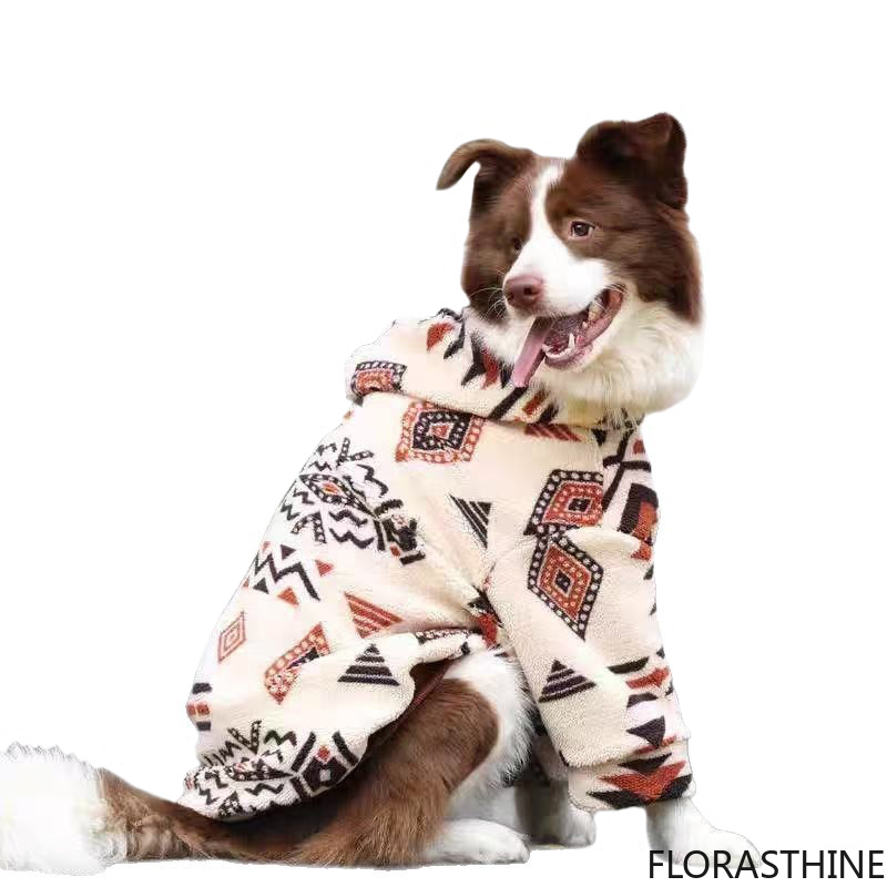 Sherpa Hoodie Fleece - Hondenjas met capuchon, winterwarm, dikke hoodies