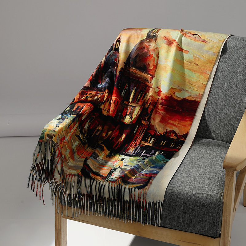 Luxe Merk Olieverfschilderij K - Shawl Wrap Winter recensie en prijs