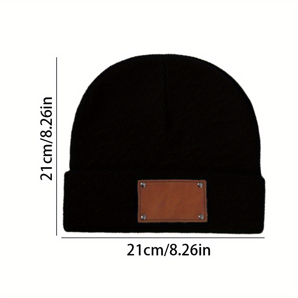 Gebreide muts met een geperson - Knit Beanie Hat Warm recensie en prijs
