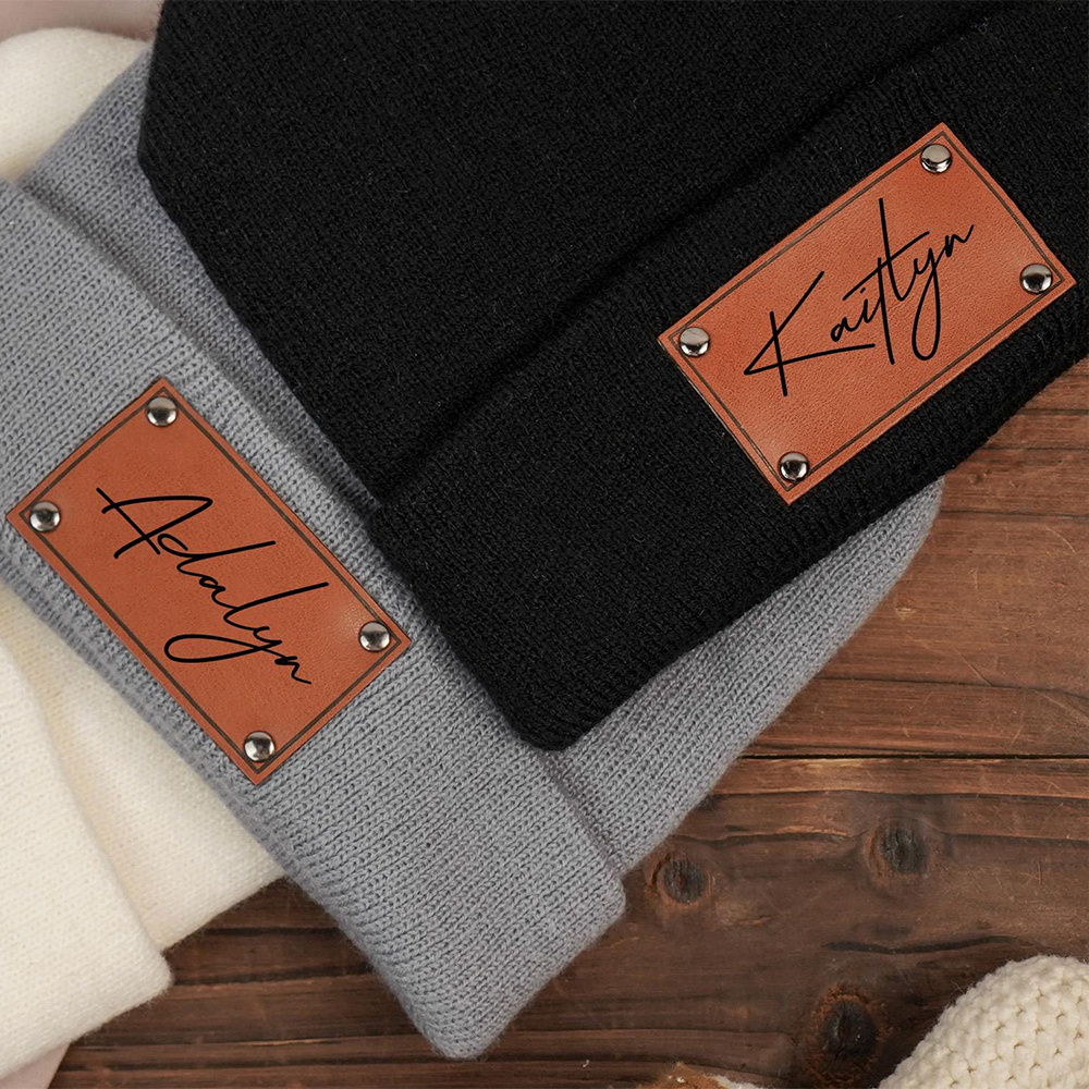 Gebreide muts met een geperson - Knit Beanie Hat Warm recensie en prijs